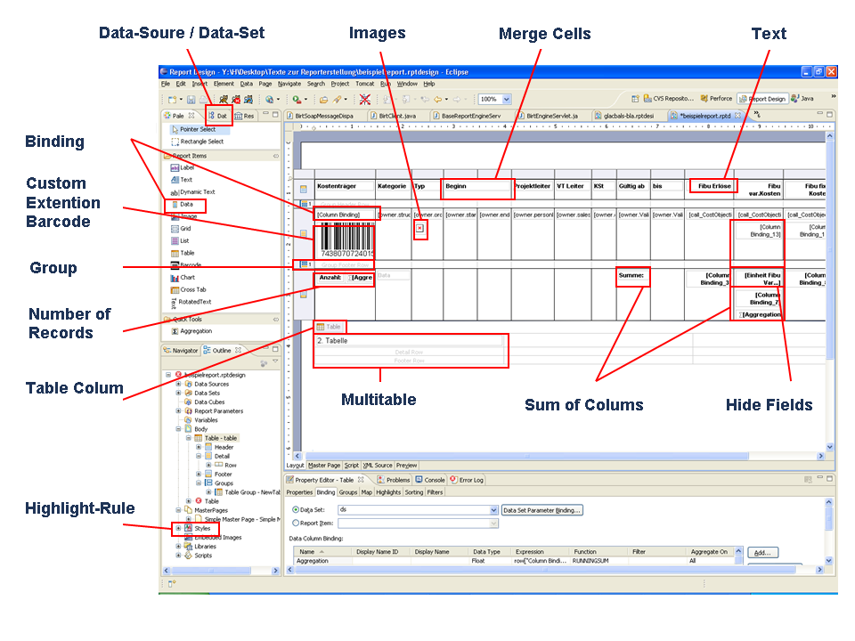 Eclipse BIRT Report Designer